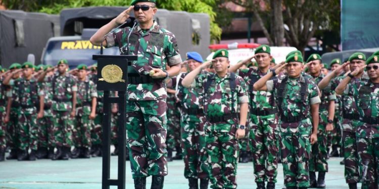 Kasad Pimpin Apel Gelar Kesiapan Pengamanan Pemilu dan Deklarasi Pemilu Damai