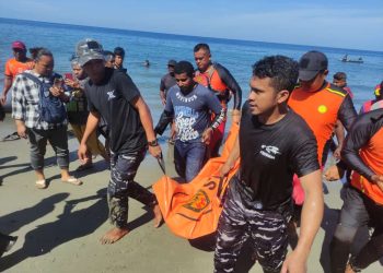 Prajurit Lanal Nabire Berhasil Temukan Korban Tenggelam