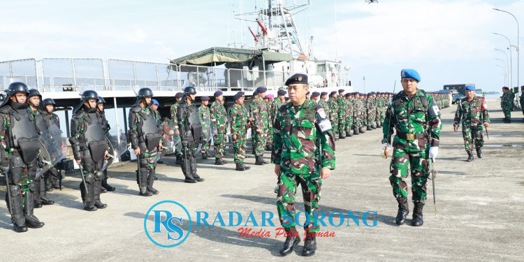 Koarmada III Gelar Pasukan Jelang Pengamanan Pemilu 2024