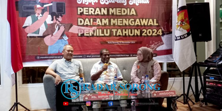 KPU Papua Barat Daya Ngopi Bareng Media