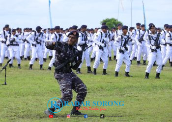 Perayaan Hari Armada RI, Prajurit TNI AL Goyang Insos Kofiau