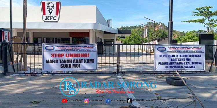 Marga Kalami Palang KFC Store Buntut Belum Bayar Hak Ulayat