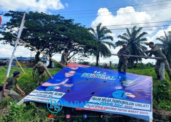 Melanggar Aturan, Puluhan Spanduk & Baliho Caleg Ditertibkan