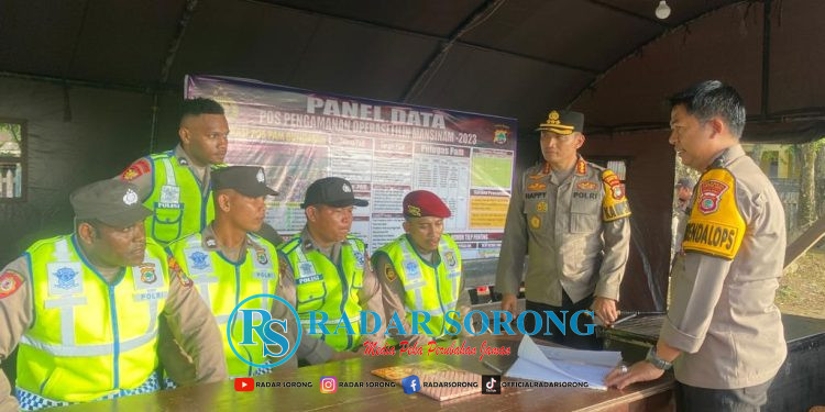 Jelang Natal dan Tahun Baru , Polresta Sorong Kota Bangun 9 Pos Pengamanan