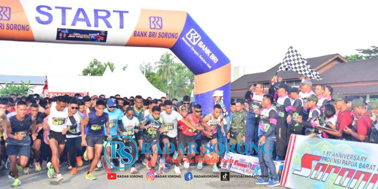 Atlet Wanita dari Manokwari Juara 1 Lomba Lari 10 K Pasmar 3