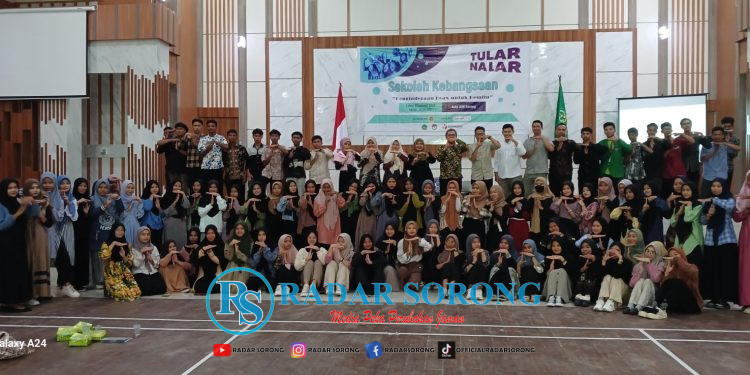 Kolaborasi LP2M IAIN Sorong dan Mafindo Kampanyekan Anti Hoaks Bagi Pemilih Pemula di Kota Sorong