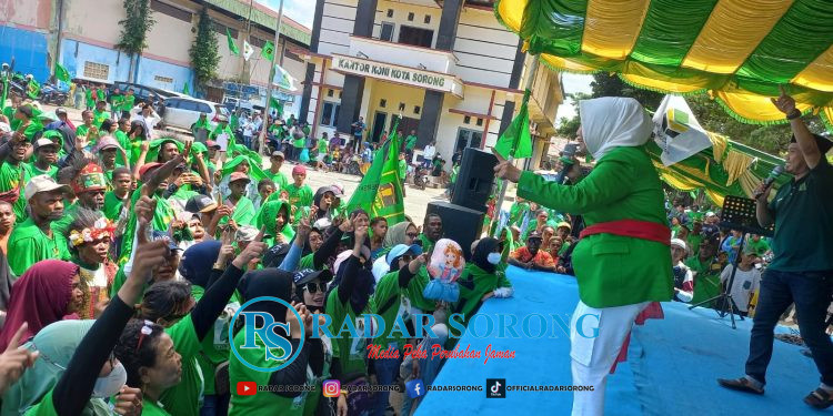 Kampanye PPP , Jalan Macet, GOR Jadi “Hijau”
