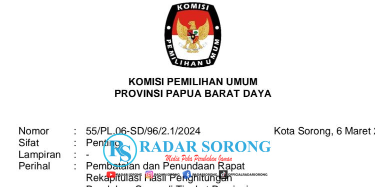 Force Majeure, Rekapitulasi di Tingkat Provinsi PBD Ditunda