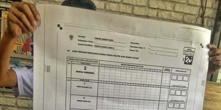 Kordiv Bawaslu PBD: Kalau Cetak C1 Plano Tidak Boleh di Kota Sorong!