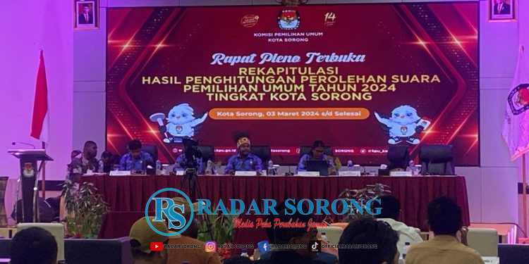 Rekapitulasi Tingkat Kota Sorong, Suara Gerindra-PSI Pemilihan DPR RI Diduga Naik Signifikan