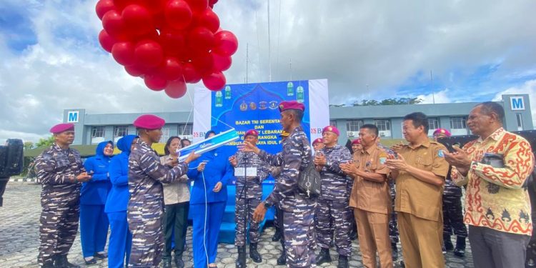 Bazar TNI Pasmar 3 Resmi Dibuka, Tersedia Bapok – Kue Lebaran