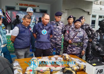 TNI AL Lantamal X Gagalkan Penyelundupan Ganja 13.4 Kg di Perbatasan RI-PNG
