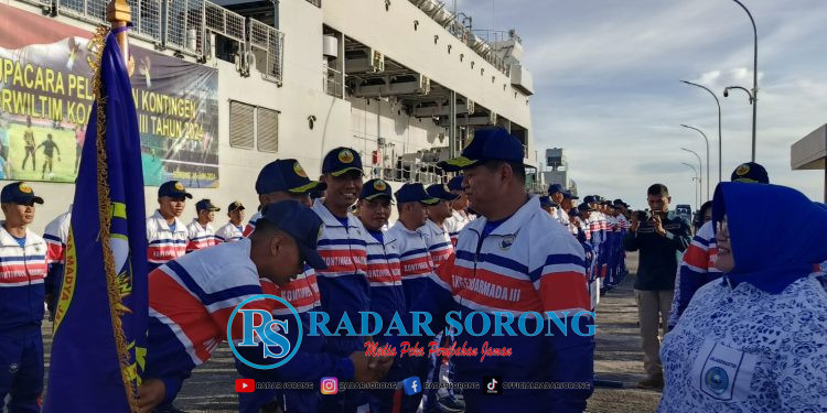 Kontingen Poral Wiltim Koarmada III Dilepas