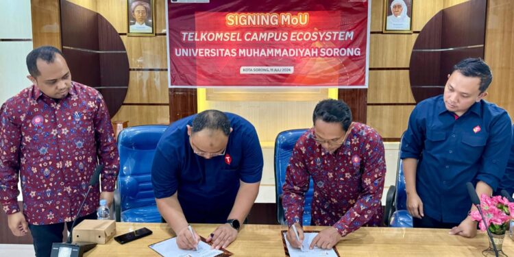Telkomsel-Universitas Muhammadiyah Sorong Sepakat Akselerasikan Digitalisasi Pendidikan