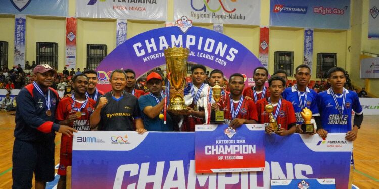Pertamina Patra Niaga Papua Maluku Sosialisasikan Aplikasi MyPertamina Via Kompetisi Futsal Sekolah