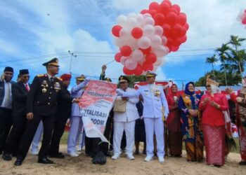 Jadi Situs Sejarah, Pemprov PBD Gelar Upacara HUT RI Ke 79 Tahun di Pulau Doom