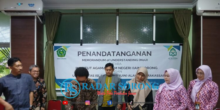 Rektor IAIN Sorong Teken MoU dengan UIN Alauddin Makassar