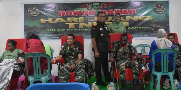 Peringati Hari Juang TNI-AD, Korem Gelar Donor Darah
