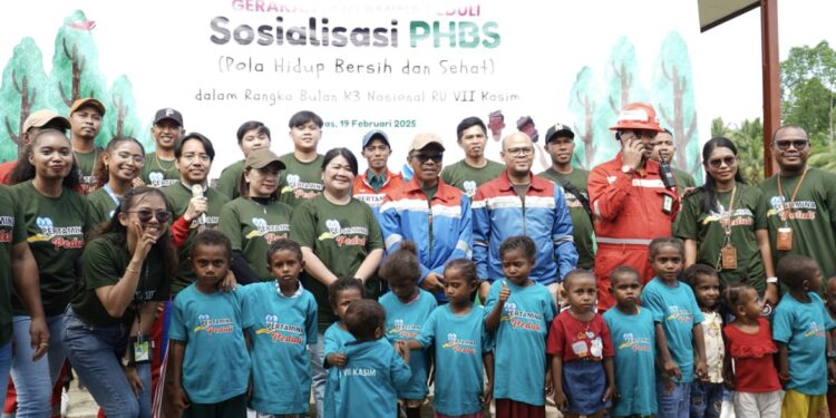 Pertamina RU VII Kasim Sosialisasi PHBS Bagi Siswa SD YPK Klayas