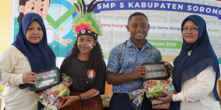 Pertamina RU VII Kasim Edukasi Pola Hidup Sehat Bagi Siswa SMPN 5 Sorong