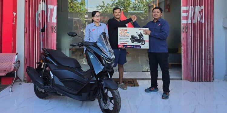 Poin Gembira, Pelanggan Telkomsel di Merauke Raih 1 Unit Sepeda Motor