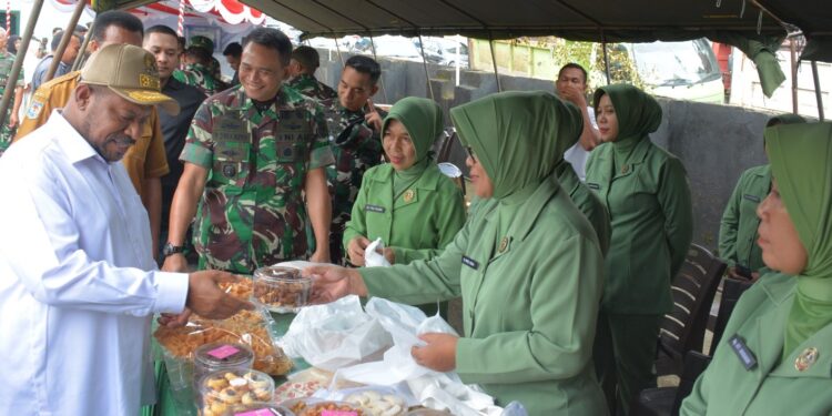 Korem 181/PVT Gelar Bazar Ramadan 1446 H, Panglima TNI Pimpin Secara Virtual