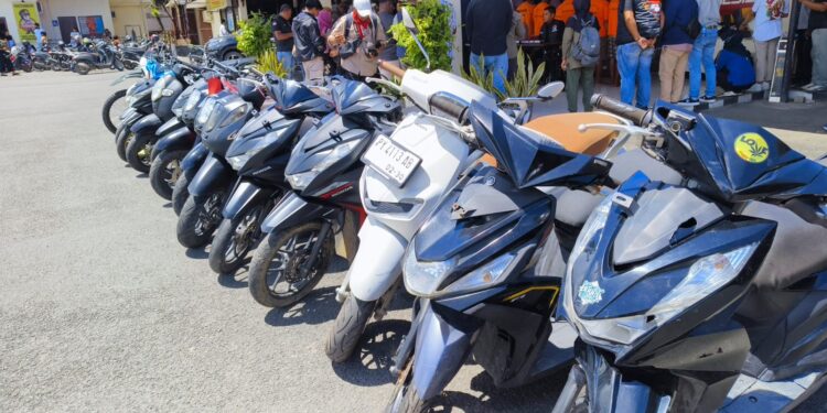 Pelaku Utama Buron, Polresta Sorong Kota Amankan 9 Unit Sepeda Motor Curian