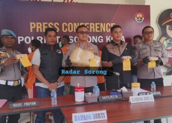 Polresta Sorong Kota Ungkap Penyelundupan Ganja dari Jayapura, 1 Tsk Residivis & DPO