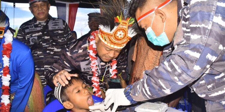 Rayakan HUT RI ke-80, Koarmada III dan Pemkab Sorong Beri Sentuhan Nyata untuk Masyarakat Papua Barat Daya
