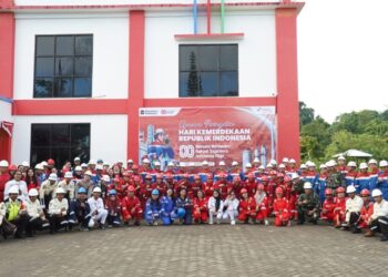 Wujud Indonesia Maju, Pertamina Kilang Kasim Kobarkan Energi Merah Putih