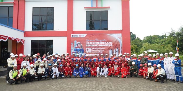 Wujud Indonesia Maju, Pertamina Kilang Kasim Kobarkan Energi Merah Putih