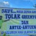 Masyarakat Adat Kawei Pasang Spanduk Besar Tolak Kehadiran Greenpeace