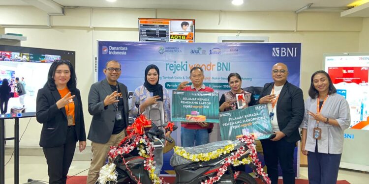 BNI Kantor Wilayah 16 Tanah Papua Bagikan Hadiah Tahap Pertama Rejeki wondr BNI