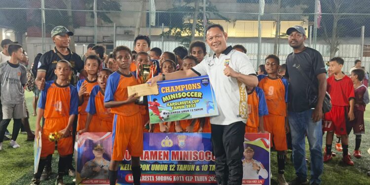 Bhayangkara Doom U12 Juara 1  Turnamen Mini Soccer Kapolres Sorong Kota Cup 2025