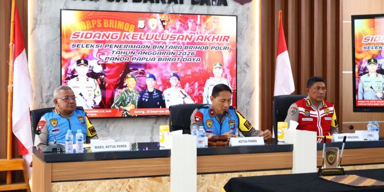 30 Casis Bintara Brimob Polri Lulus Pantukhir di Polda Papua Barat Daya