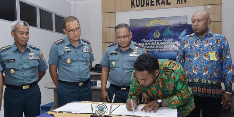 Kodaeral XIV Laksanakan Penandatanganan Kontrak Secara Kolektif