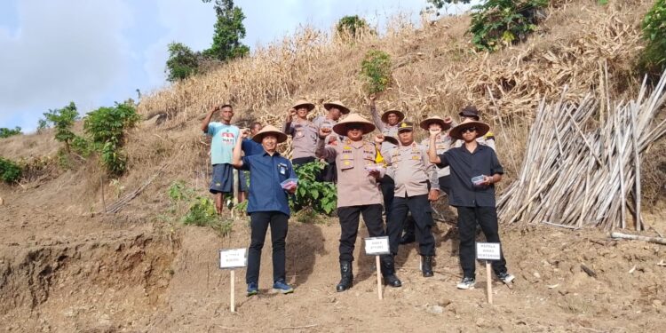 Polres Raja Ampat Laksanakan Penanaman Jagung Pipil