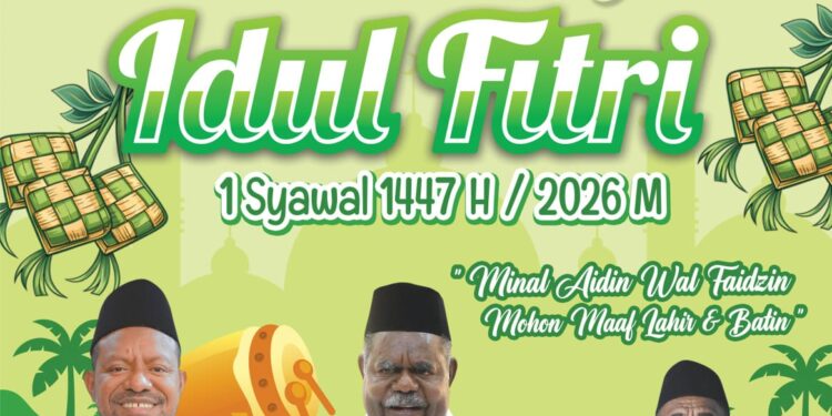 PEMERINTAH PROVINSI PAPUA BARAT DAYA MENGUCAPKAN SELAMAT HARI RAYA IDUL FITRI 2026