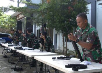 Tingkatkan Profesionalisme Prajurit, Kodaeral XIV Sorong Gelar Latihan Uji Terampil Glagaspur Tingkat I dan II