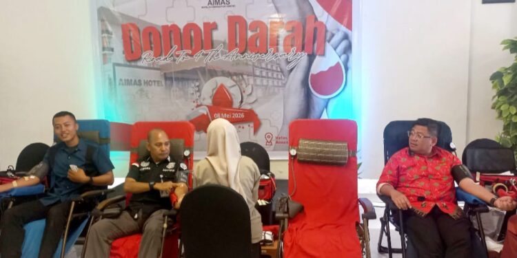Sambut HUT ke-4, Aimas Hotel Gelar Donor Darah