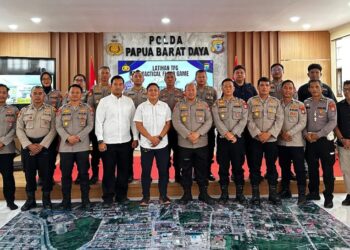 Tingkatkan Kesiapan Personel Hadapi Dinamika Unjuk Rasa, Polda Papua Barat Daya Gelar Tactical Floor Game