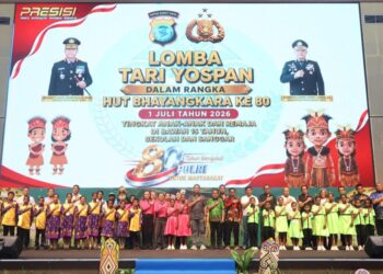 Meriahkan HUT Bhayangkara ke-80, Polda PBD Gelar Lomba Yospan