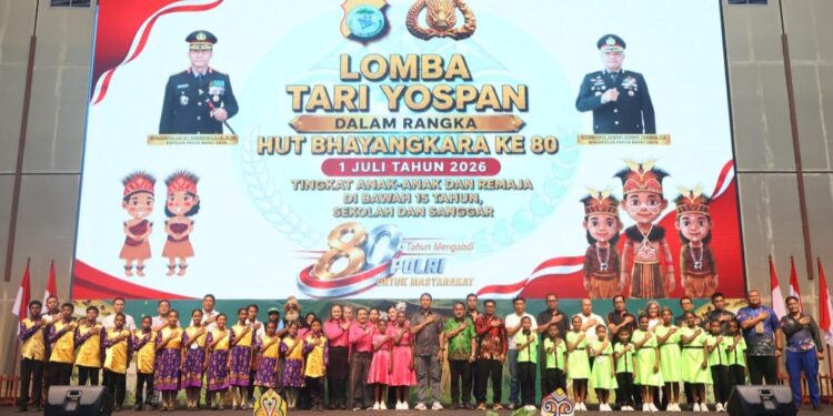 Meriahkan HUT Bhayangkara ke-80, Polda PBD Gelar Lomba Yospan