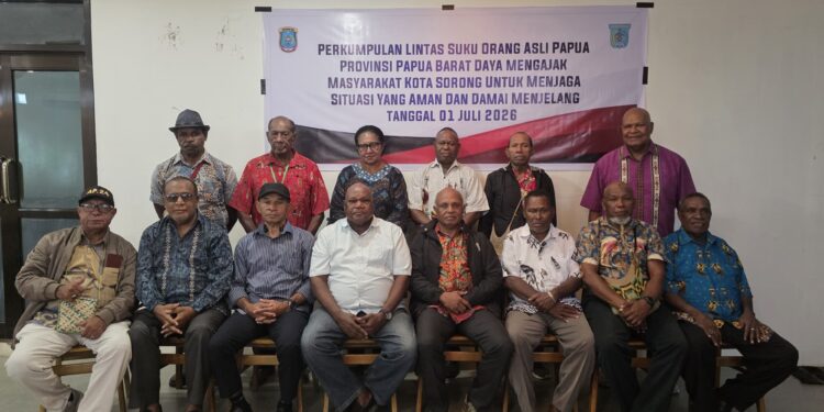 Forum Lintas Suku OAP Papua Barat Daya Kompak Dukung Situasi Aman dan Kondusif di Sorong Raya