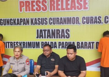 Press Release Serentak, Polda Papua Barat Daya Ungkap 27 Kasus Kejahatan 3C Periode Mei–Juni 2026