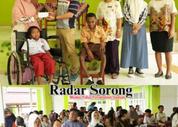 Pertamina Patra Niaga Kilang Kasim Gelar Bakti Sosial Bersama Murid SLB Kota Sorong