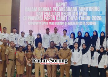 Satgas MBG Papua Barat Daya Gelar Rapat Evaluasi  SPPG di Kota Sorong