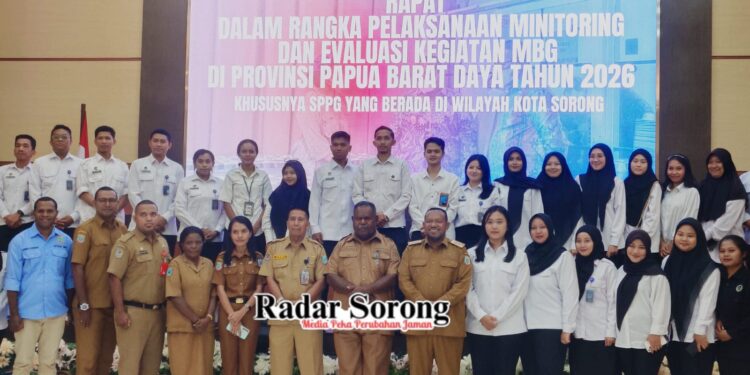 Satgas MBG Papua Barat Daya Gelar Rapat Evaluasi SPPG di Kota Sorong