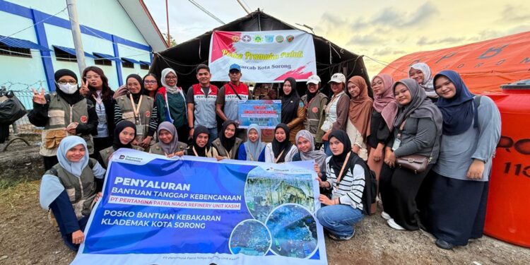 Kilang Kasim Gandeng Generasi Muda Gagas Aksi Tanggap Sosial di Lokasi Kebakaran Klademak II Pantai