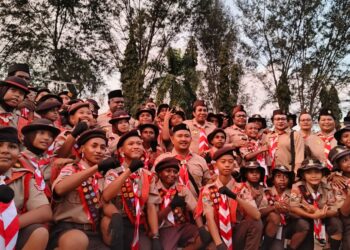 Ketua Mabida Kwarda Gerakan Pramuka Lepas Kontingen Pramuka PBD Untuk Ikuti Jamnas XII 2026 di Jakarta